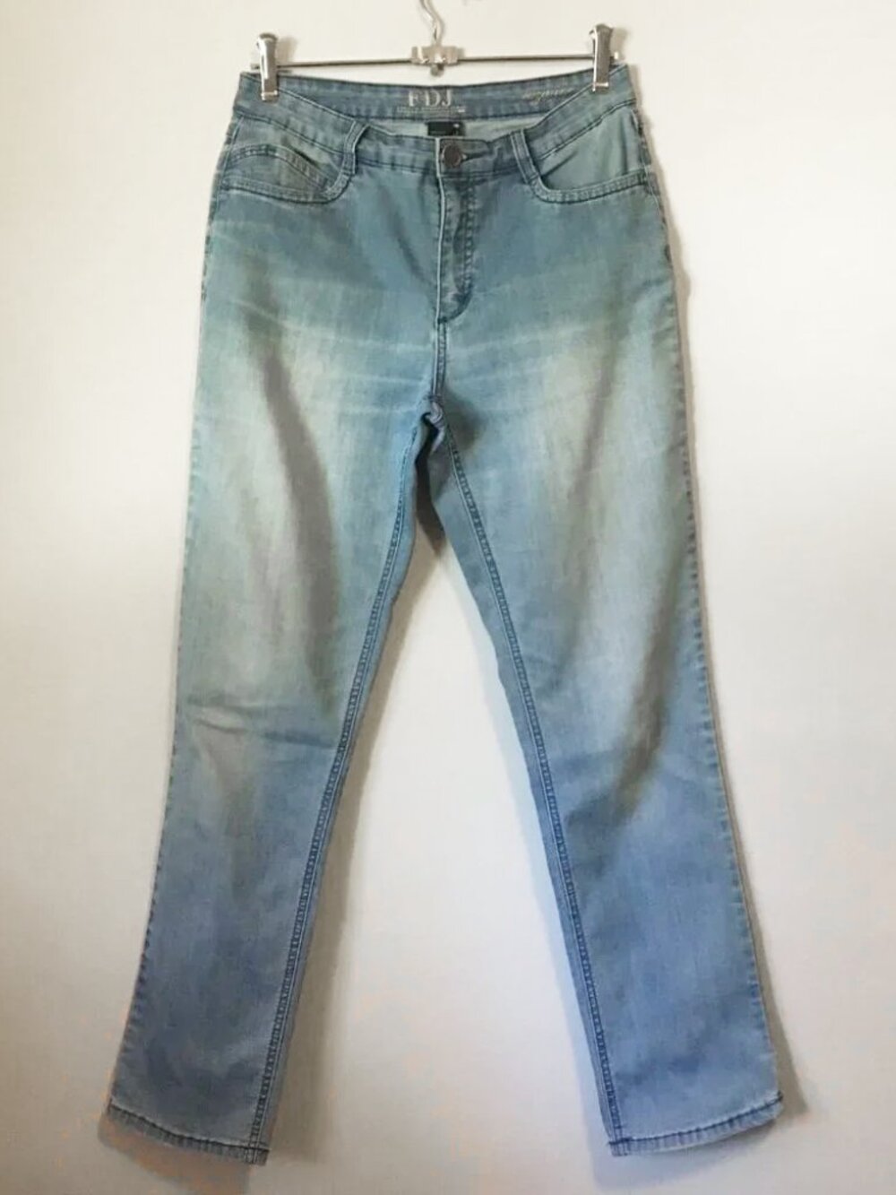 FDJ French Dressing Jeans Suzanne Petite 8P Light Blue Straight Leg 💙